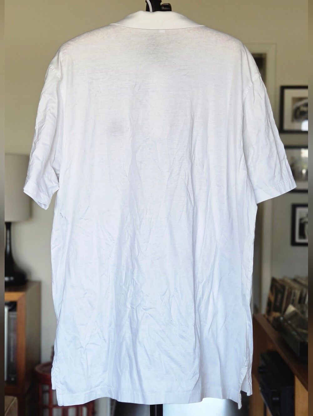 Peter Millar White Jersey Cotton Polo with Oregon Ducks Logo - Picture 3 of 7